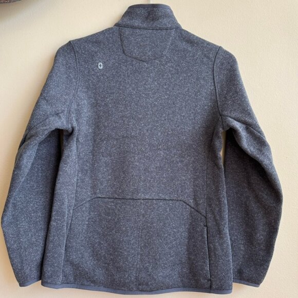 FIGS On-Shift Sweater Knit Jacket Heather Dark Charcoal NWT - Picture 5 of 8